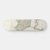 アイルランド(1771年)のヴィンテージの地図 スケートボード (横)