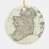 アイルランド(1771年)のヴィンテージの地図 セラミックオーナメント (裏面)