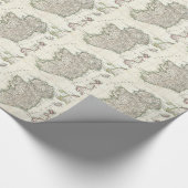 アイルランド(1771年)のヴィンテージの地図 ラッピングペーパー (角)