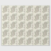 アイルランド(1771年)のヴィンテージの地図 ラッピングペーパー (フラット)