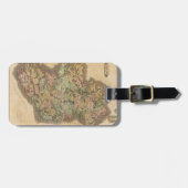 アイルランド(1831年)のヴィンテージの地図 ラゲッジタグ (正面横)