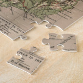 アイルランド(1880年)のヴィンテージの物理的な地図 ジグソーパズル (側面)