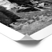 アイルランド – 1900年のゴールウェイ初期のクラダグ村 ポスター (角)