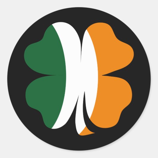 アイルランド 4つ葉のクローバー ステッカー (正面)
