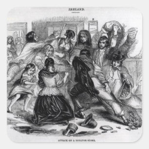 アイルランド、c.1845のポテトの店の攻撃 スクエアシール