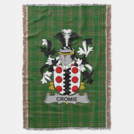 アイルランド Cromie家の紋章 ファミリークレスト アイルランド スローブランケット