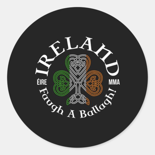 アイルランド Éire MMA Faugh a Ballagh ラウンドシール (正面)