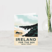 アイルランド「For the Sea」旅行航海のポスター ノートカード (正面)