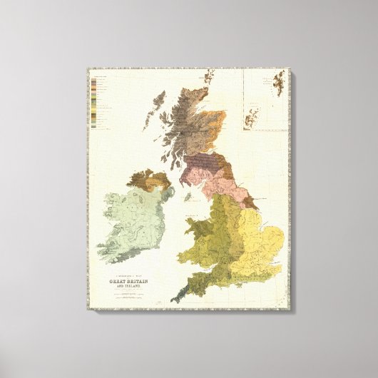 アイルランド、Gt Brit、Ethnographic キャンバスプリント (正面)