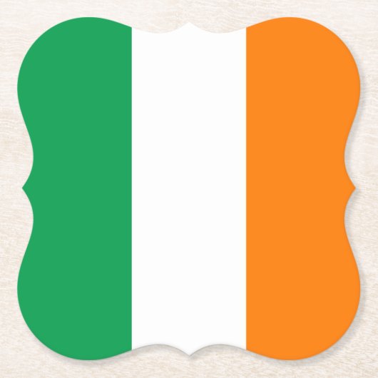 アイルランド (Irish) 国旗 ペーパーコースター (正面)
