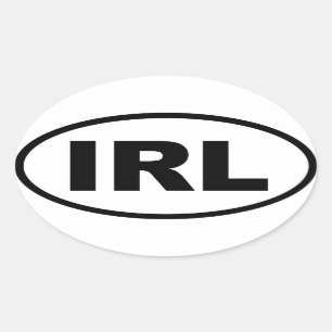 アイルランド- IRL -ヨーロッパ人 楕円形シール