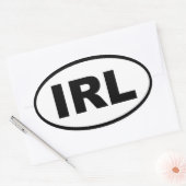 アイルランド – IRL – ヨーロッパ 楕円形シール (封筒)