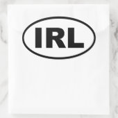 アイルランド – IRL – ヨーロッパ 楕円形シール (バッグ)