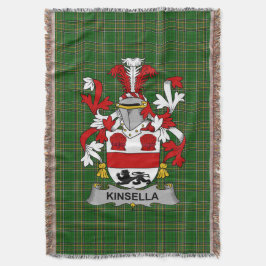 アイルランド Kinsella または Kinsellagh の紋章 ファミリー スローブランケット