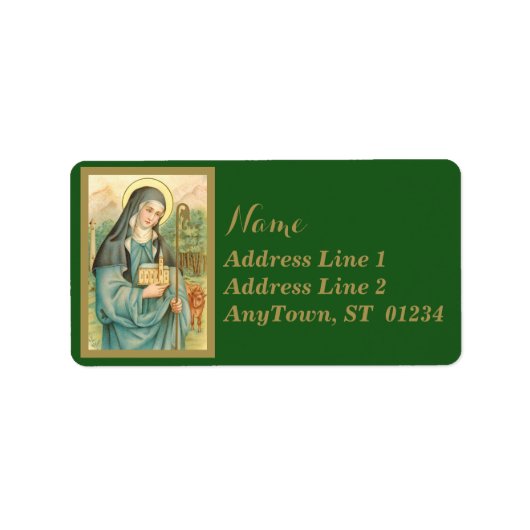 アイルランド(M 014)のSt. Brigid ラベル (正面)