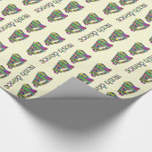 アイルランドGiftwrapのアイルランド人のダンスの虹色のハープ ラッピングペーパー (角)