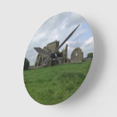 アイルランドHoreの大修道院のアイルランド語はCashelの石を台無しにします ラウンド壁時計 (傾斜)