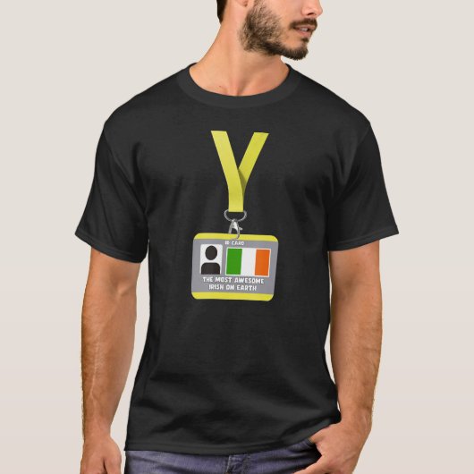 アイルランドIDカード最もアイルランド素晴らしの Tシャツ (正面)