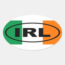 アイルランドIRLヨーロッパ 楕円形シール