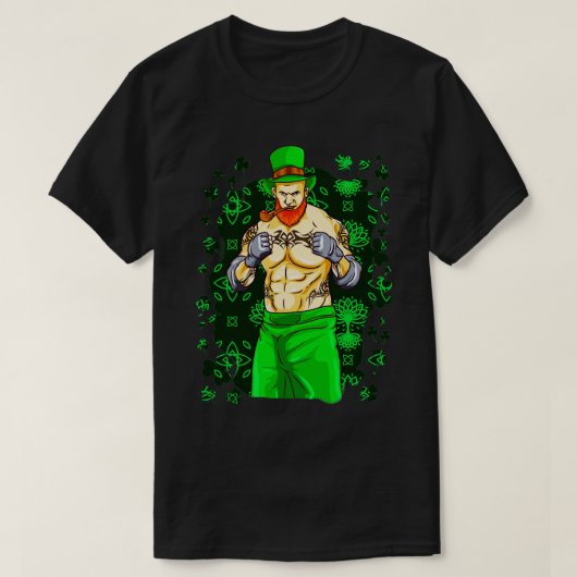 アイルランドmmaファイタージウジツムエタイ武術アート tシャツ (デザイン正面)