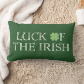 アイルランドSt. Patricks日の枕の運 ランバークッション (ブランケット)