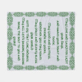 アイルラ賛美ンド フリースブランケット (正面(横))