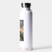 アイルロイヤルナショナルパークバックパッキングトラベルアート ウォーターボトル (左面)