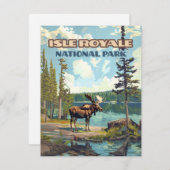 アイルロイヤルナショナルパークミシガンレイクカード (正面/裏面)