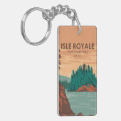 アイルロイヤルナショナルパークミシガンヴィンテージ キーホルダー (正面左)