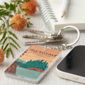 アイルロイヤルナショナルパークミシガンヴィンテージ キーホルダー (正面右)