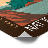 アイルロイヤルナショナルパークレイクスーペリア動揺して ポスター (角)