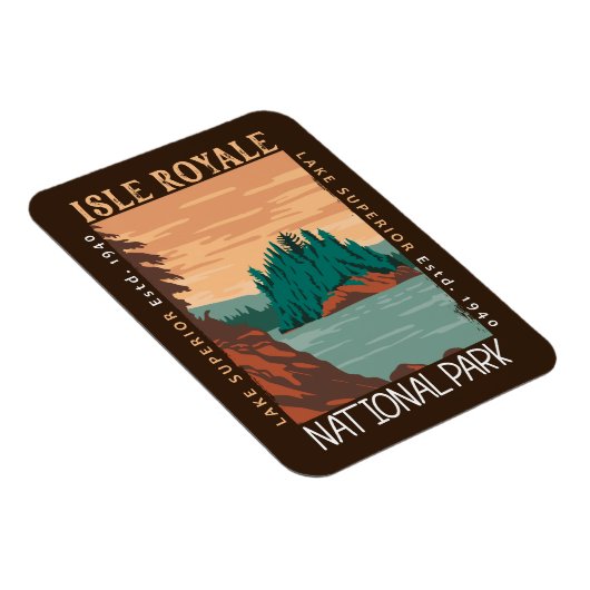 アイルロイヤルナショナルパークレイクスーペリア動揺して マグネット (右側)