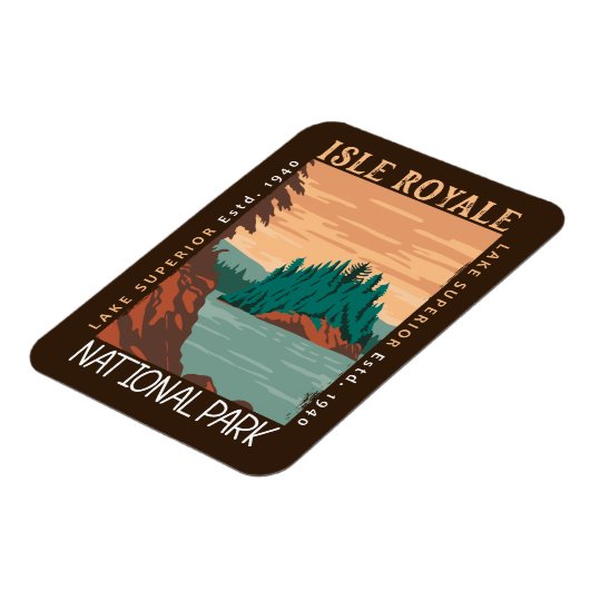 アイルロイヤルナショナルパークレイクスーペリア動揺して マグネット (左側)