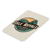 アイルロイヤルナショナルパークレトロトラベルエンブレム マグネット (左側)