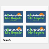 アイルロイヤルナショナルパークレトロ 長方形シール (シート)