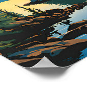 アイルロイヤル国立公園トラベ伝統的ル ポスター (角)