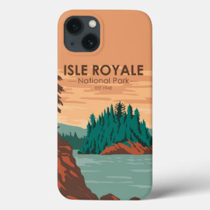 アイルロイヤル国立公園ミシガンヴィンテージ  iPhone 13ケース