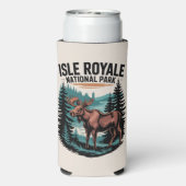 アイルロイヤル国立公園レイクスーペリアを探索 スリム缶クーラー (Seltzer裏面)