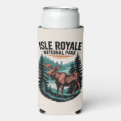 アイルロイヤル国立公園レイクスーペリアを探索 スリム缶クーラー (Seltzer正面)
