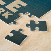 アイルロイヤル国立公園レトロポスター ジグソーパズル (側面)