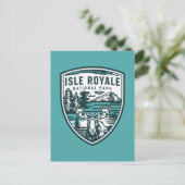 アイルロイヤル国立公園ワイルドライフエンブレム シーズンポストカード (スタンド正面)