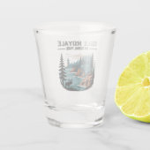 アイルロイヤル国立公園風光明媚な荒野 ショットグラス (裏面)