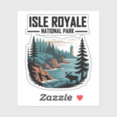 アイルロイヤル国立公園風光明媚な荒野 シール (シート)