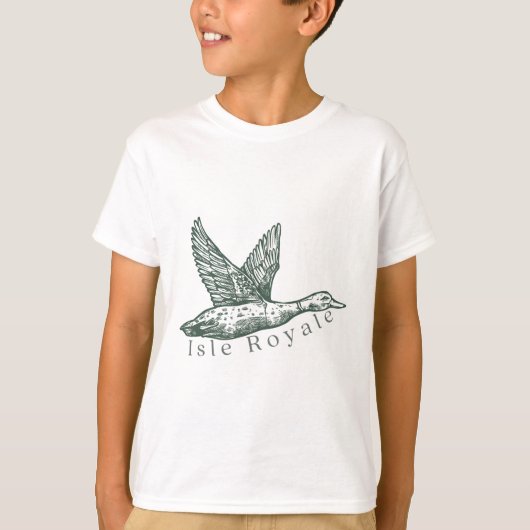 アイルロイヤル+ダック+ロゴ Tシャツ (正面)