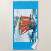 アイルンが水を汲む ビーチタオル (正面)