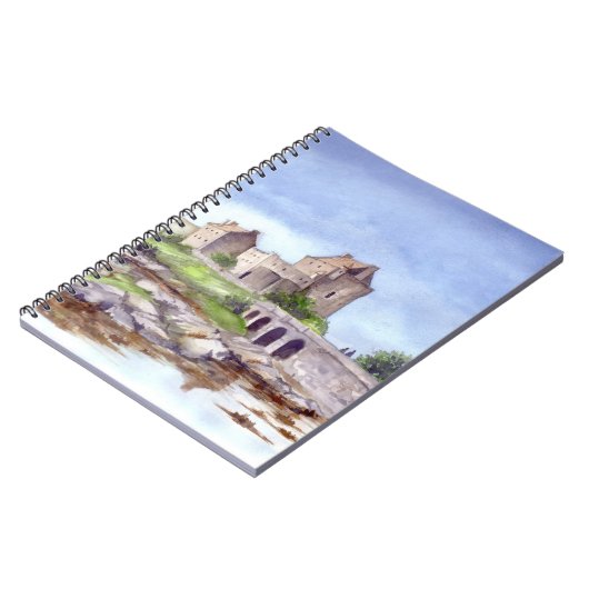 アイレアドナン城ウォーター絵画カラー ノートブック (左側)