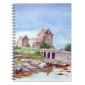 アイレアドナン城ウォーター絵画カラー ノートブック (正面)