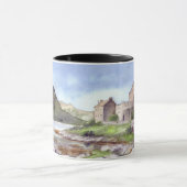 アイレアドナン城ウォーター絵画カラー マグカップ (中央)