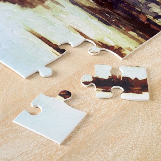 アイレアドナン城スコットランドウォーター絵画カラー ジグソーパズル (側面)