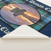 アイレアドナン城マクラーヌタータンチェック シェルパブランケット (3/4)